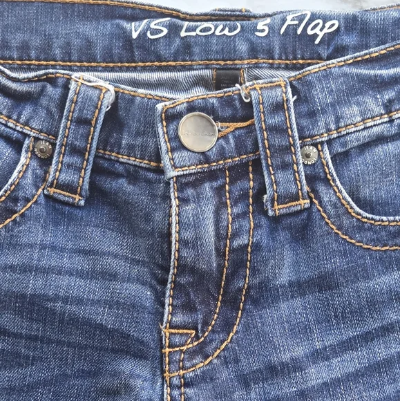 LONDONJEAN VS Low 5 Flap Distressed Jeans - Picture 3 of 14